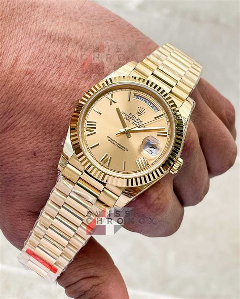 rolex daydate 40 yellow gold|40 mm Rolex date just.